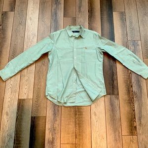 Vintage green Ralph Lauren Oxford/button up long sleeve shirt